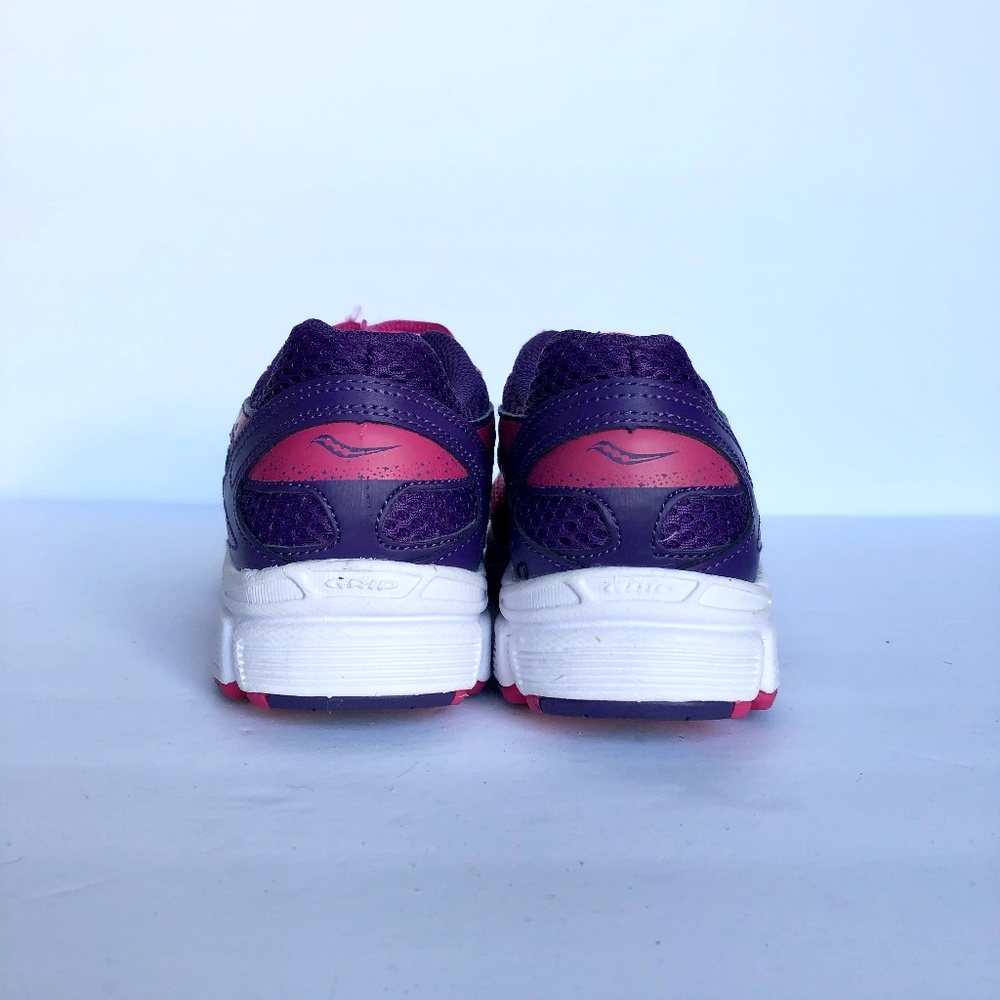 Saucony Girl's Pink Purple Cohesion 9 LLT Seankers - Picture 7 of 8